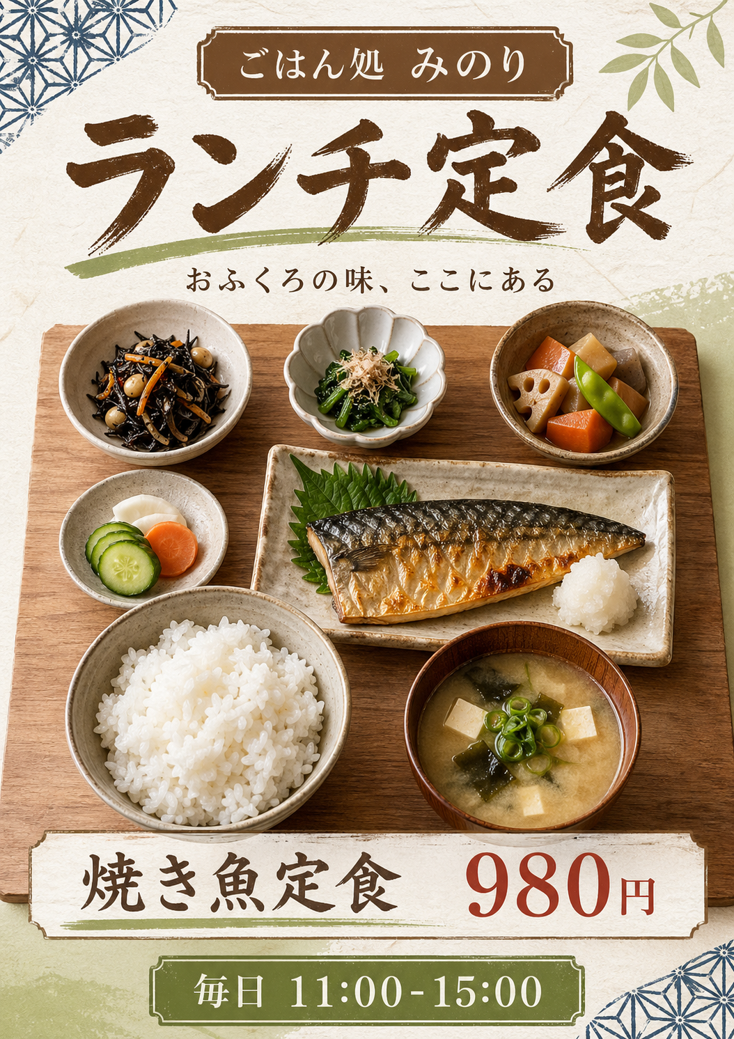 定食屋・和食 のAI生成画像