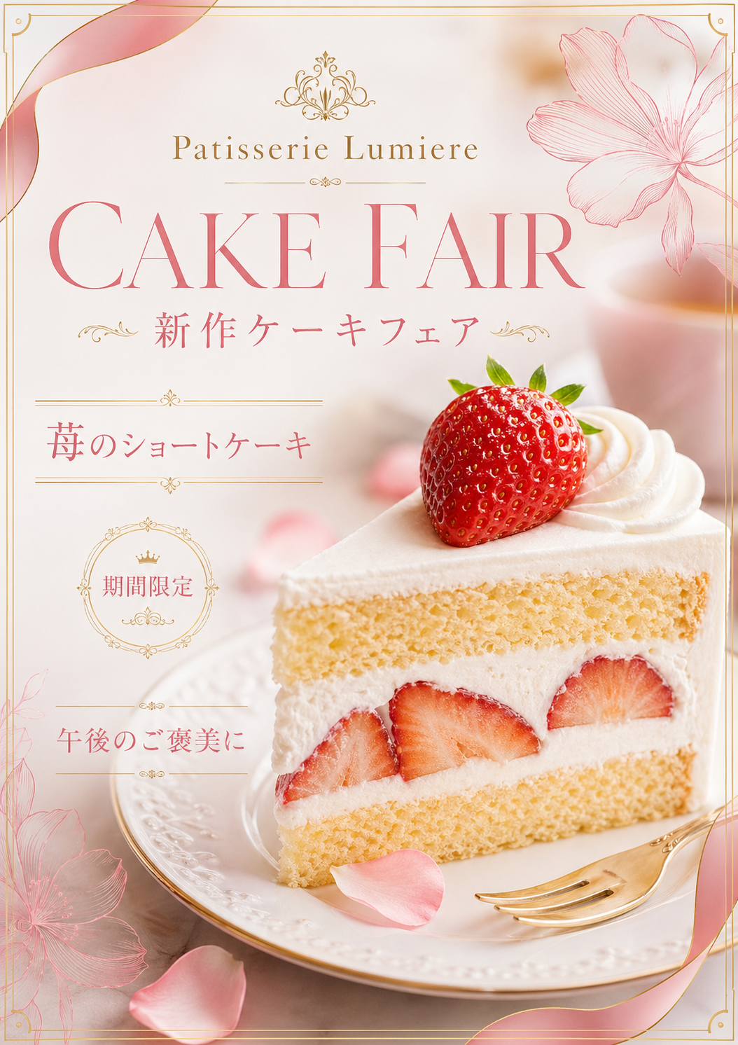 カフェ・スイーツ のAI生成画像
