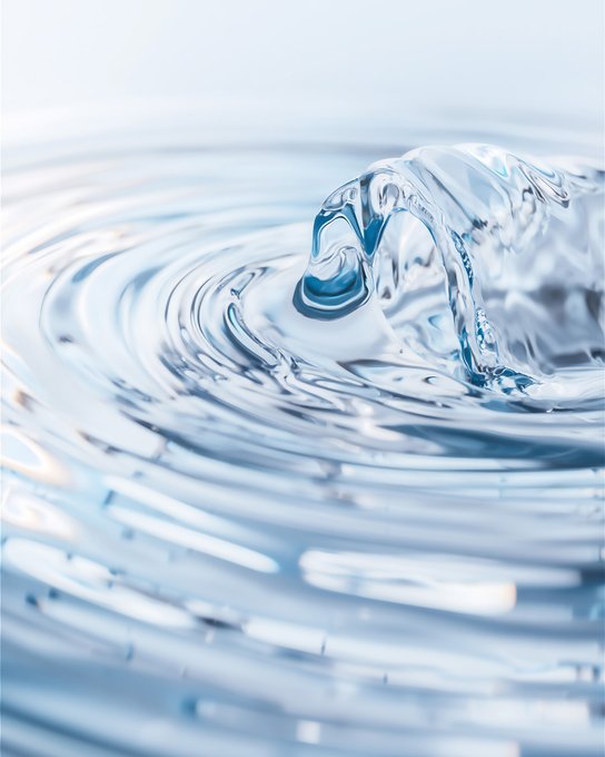 水面の波紋としぶき のAI生成画像