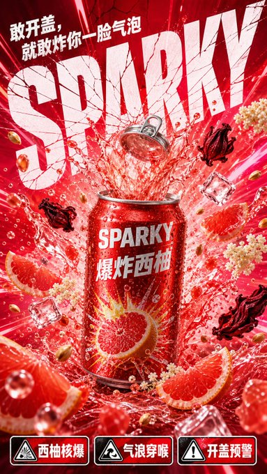 SPARKY爆炸グレープフルーツ缶 のAI生成画像