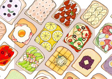 カラフルトースト図鑑 のAI生成画像