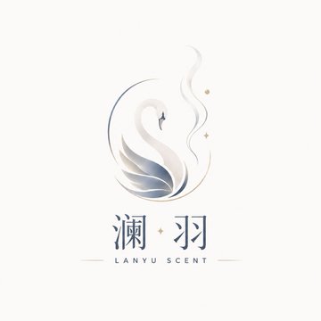 澜羽 白鳥ブランドロゴ のAI生成画像