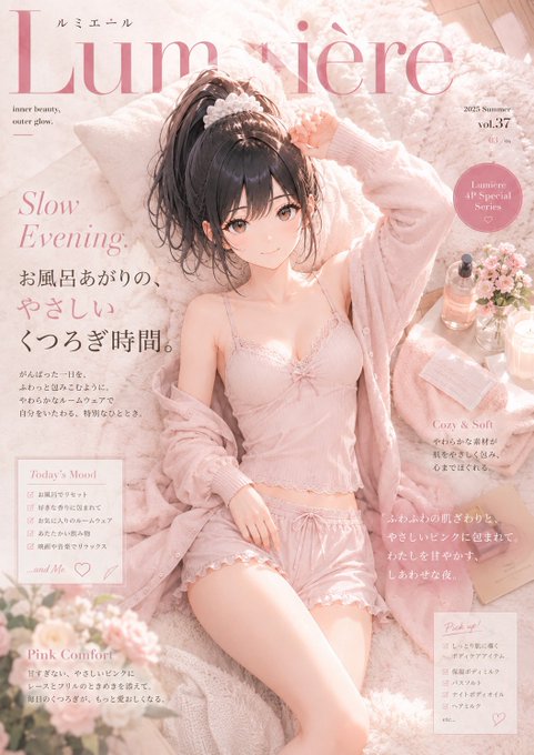 ルミエール雑誌風イラスト のAI生成画像