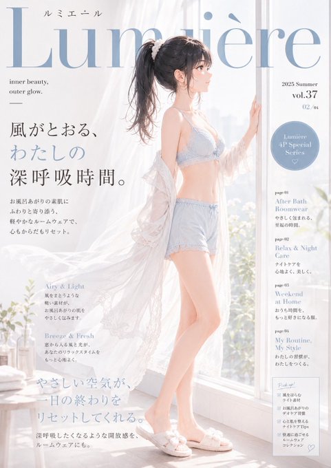 ルミエール夏号表紙 のAI生成画像