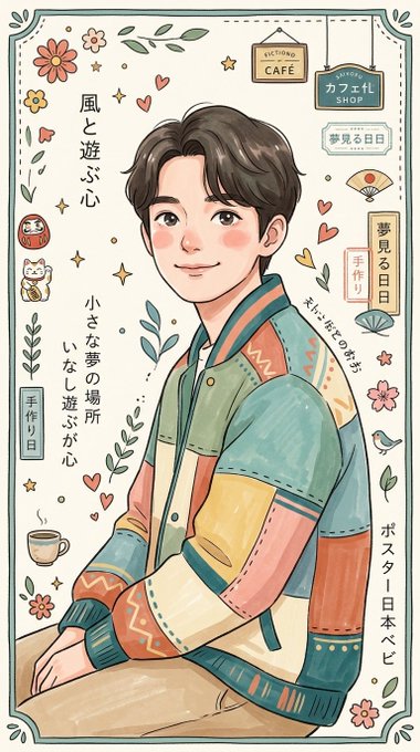 風と遊ぶ心のポスター のAI生成画像