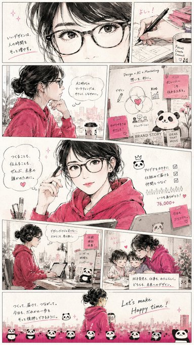 日本のおしゃれ系マンガ風 のAI生成画像