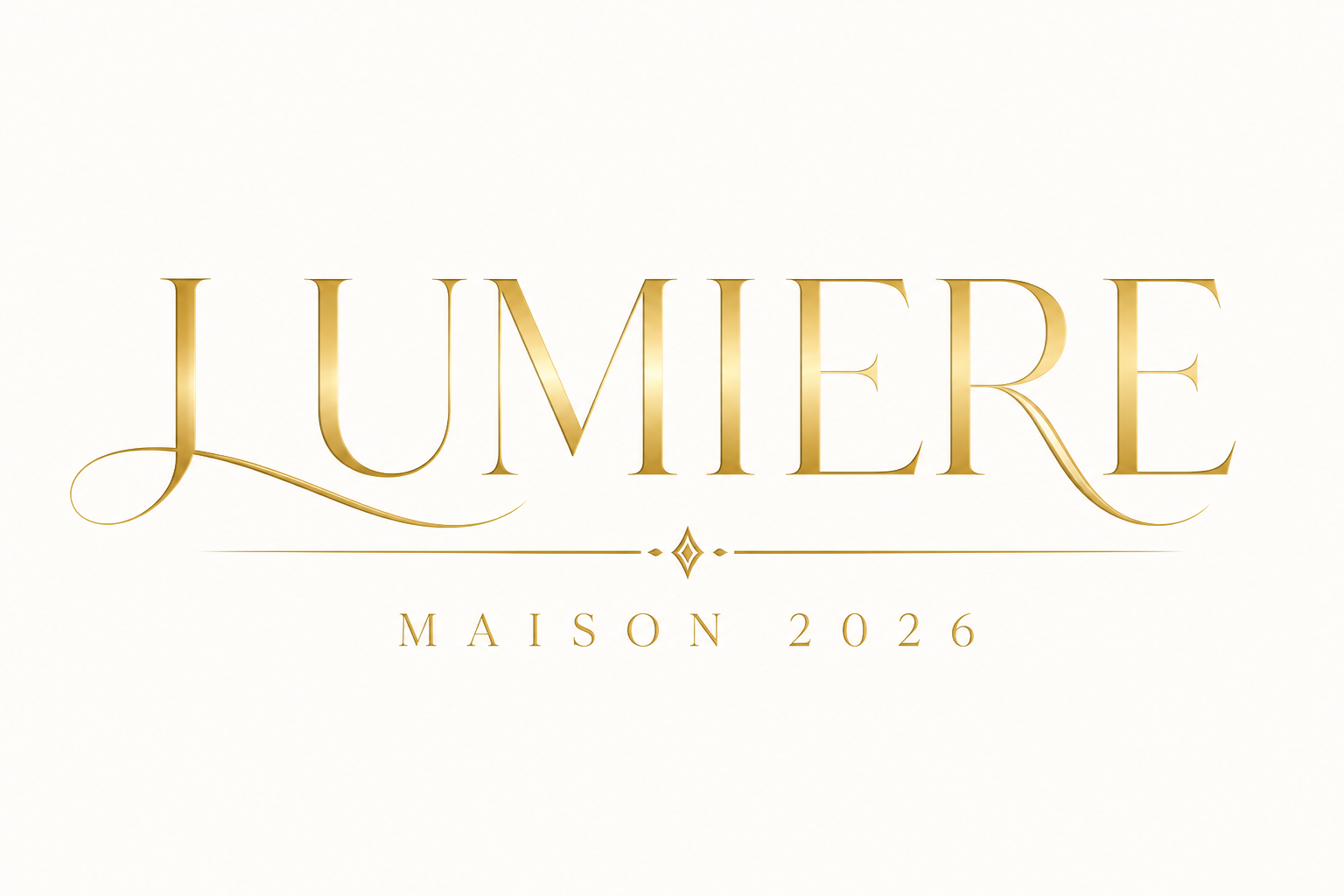 LUMIEREゴールドロゴデザイン のAI生成画像
