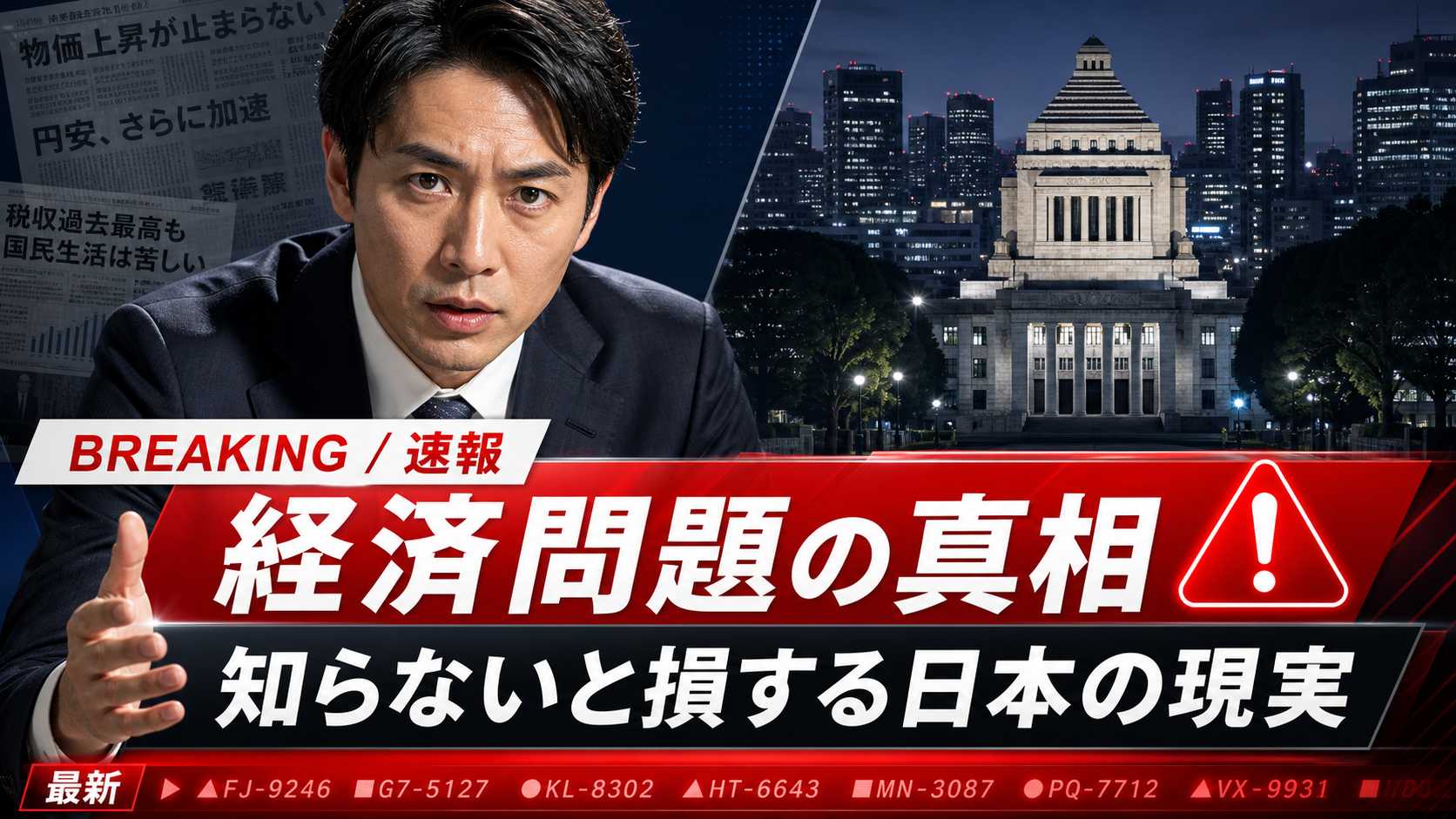 経済速報ニュースサムネイル のAI生成画像
