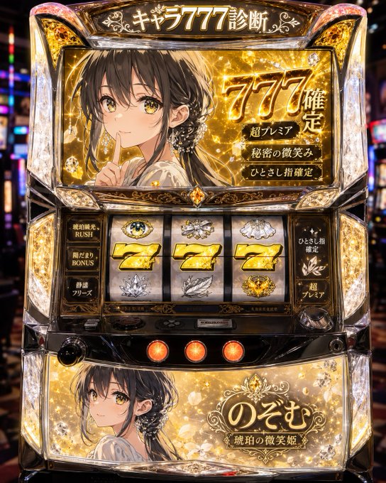 公式アミューズメント用スロット筐体 のAI生成画像