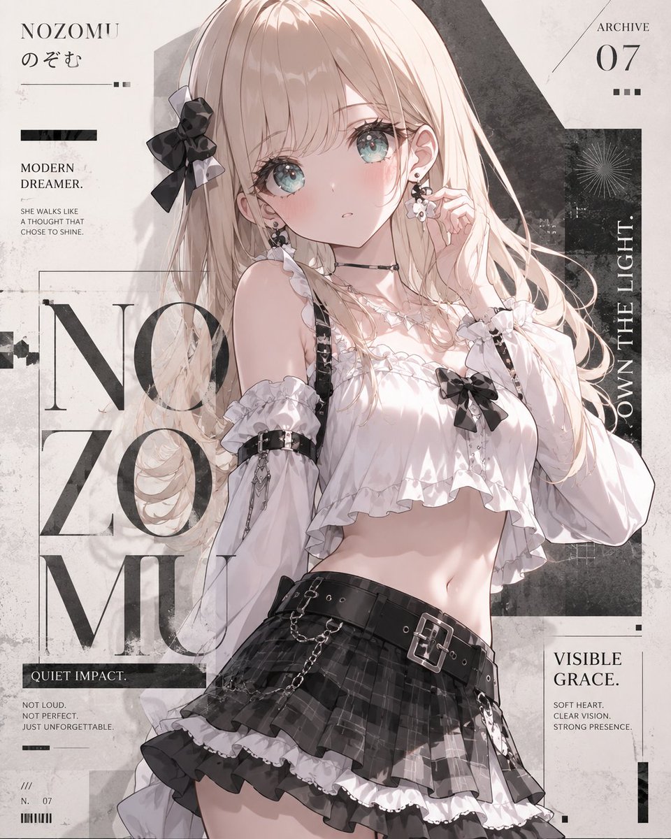 NOZOMUアーカイブ表紙イラスト のAI生成画像