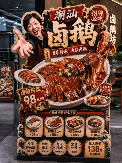 《店舗の看板商品向け 異形ディスプレイスタンド》汎用プロンプト： のAI生成画像