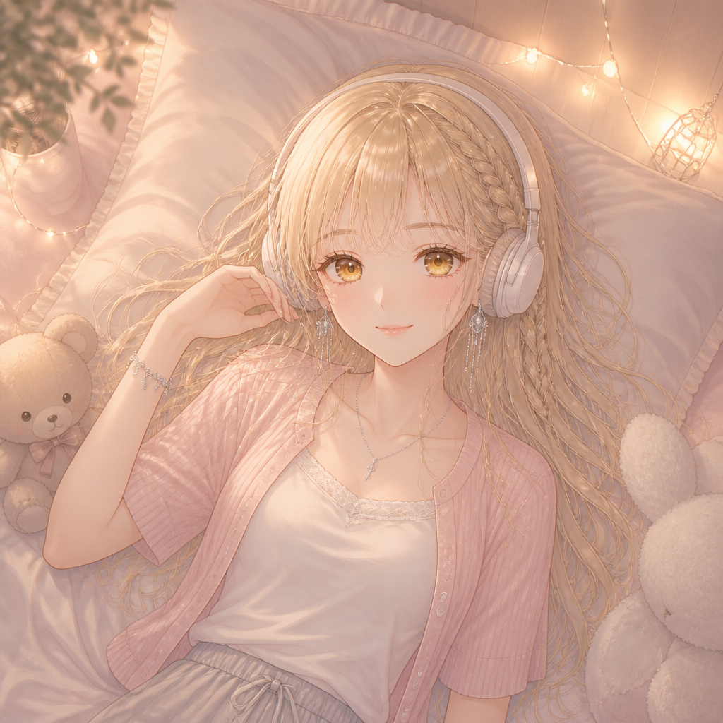 陽だまりの金髪美少女 のAI生成画像
