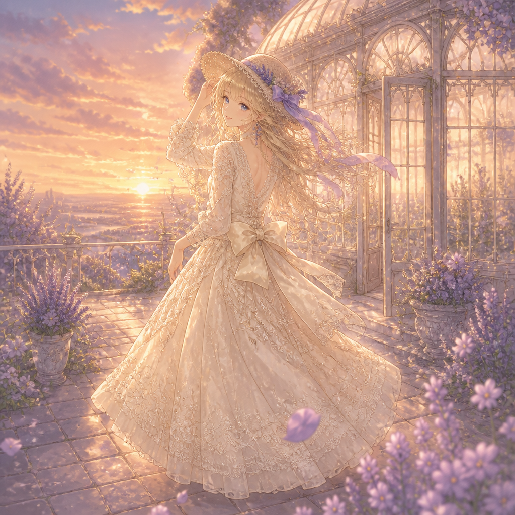 風と花束の約束ポスター のAI生成画像