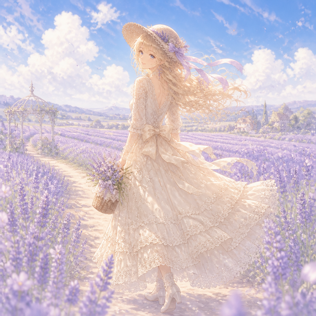 風と花束の約束ポスター のAI生成画像