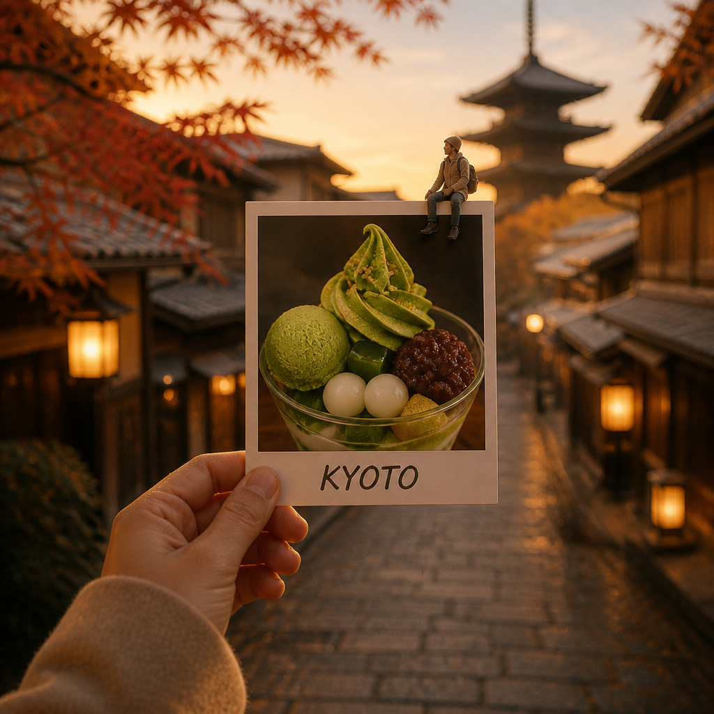 手のひらの中の旅グルメ（パリのクロワッサン） のAI生成画像