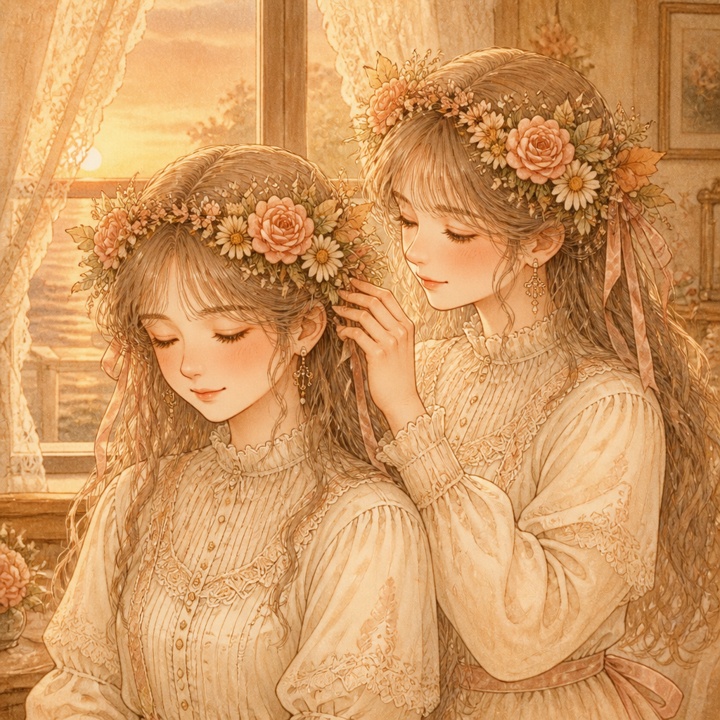 繋がる輪 のAI生成画像