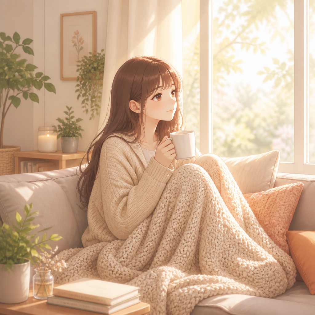 やすらぎのおうち時間 のAI生成画像