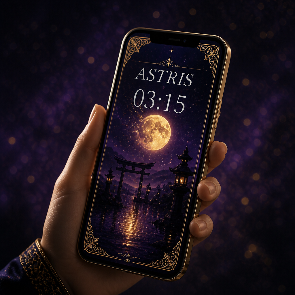 星夜のスマホテーマ ASTRIS のAI生成画像