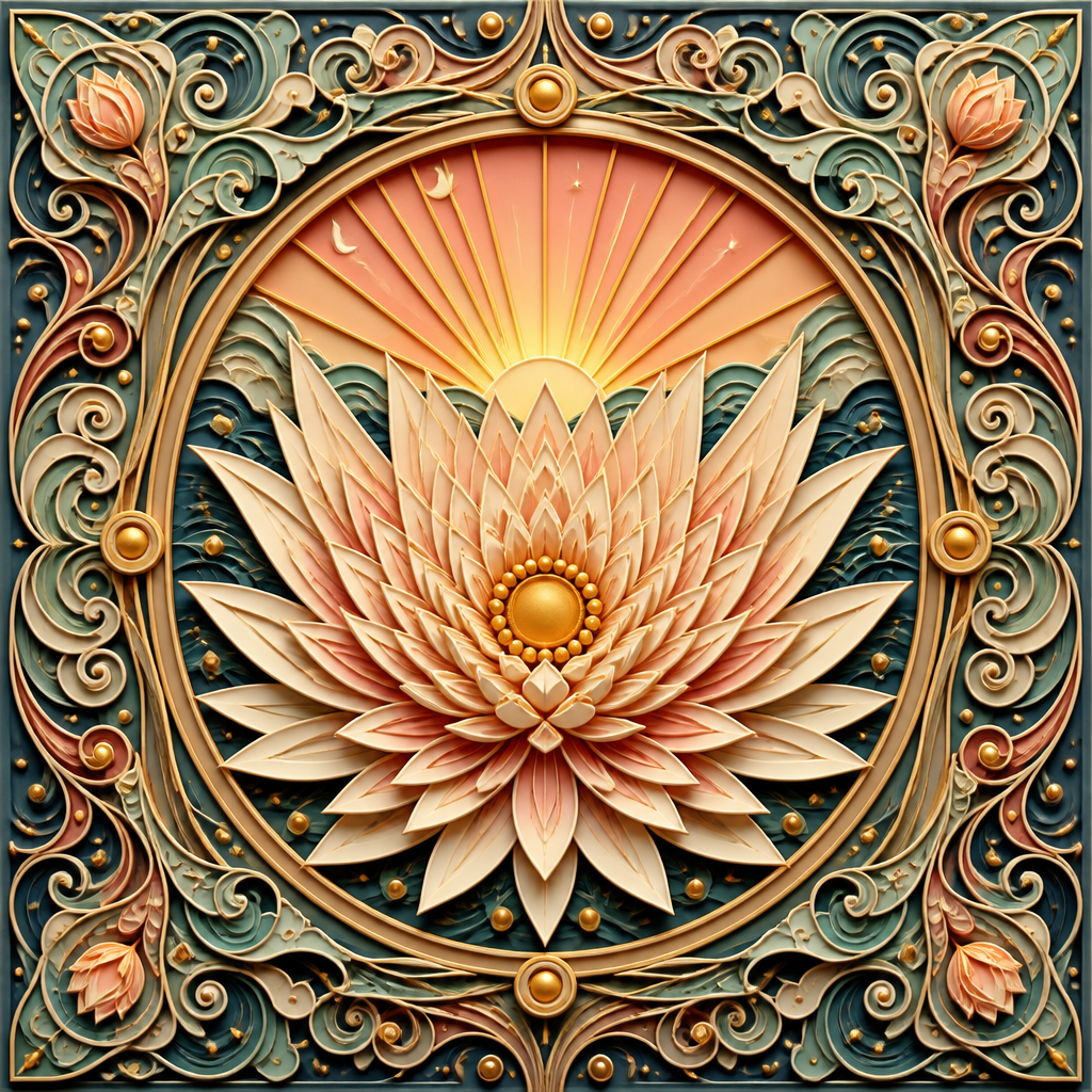 切り絵の大輪 のAI生成画像
