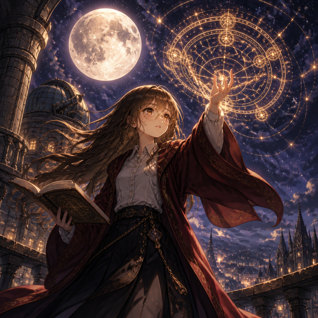魔導書の魔女 のAI生成画像