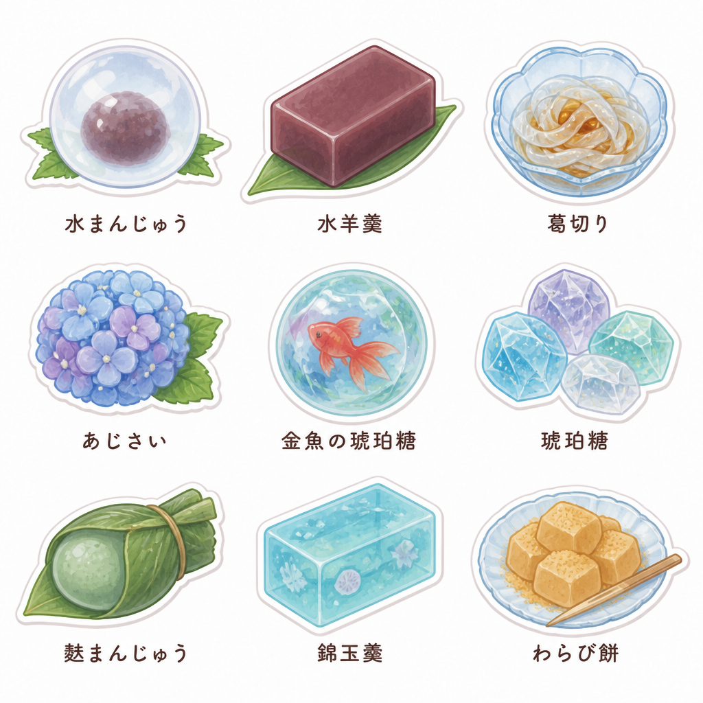 季節の和菓子図鑑 のAI生成画像