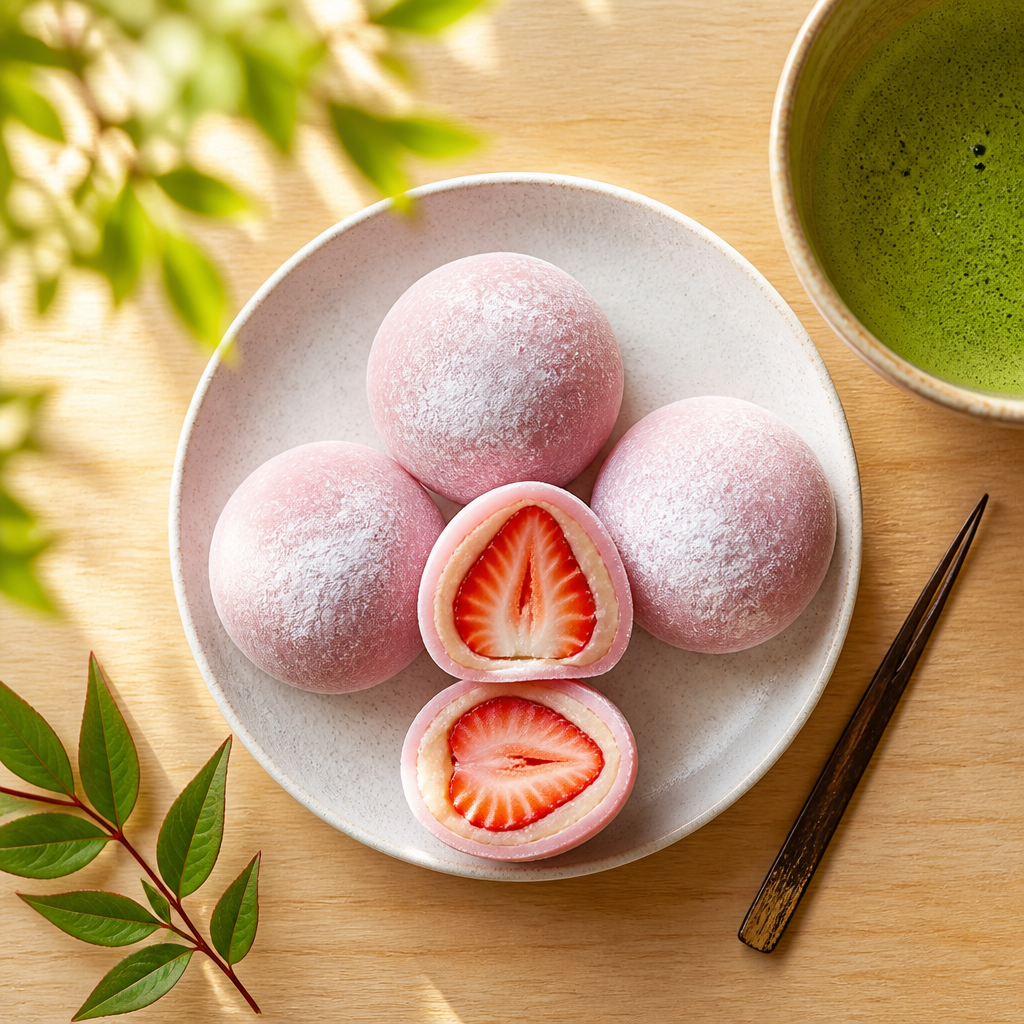 とろける苺大福 のAI生成画像