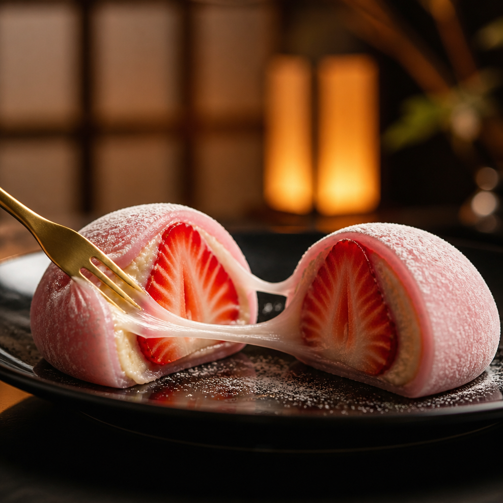 とろける苺大福 のAI生成画像