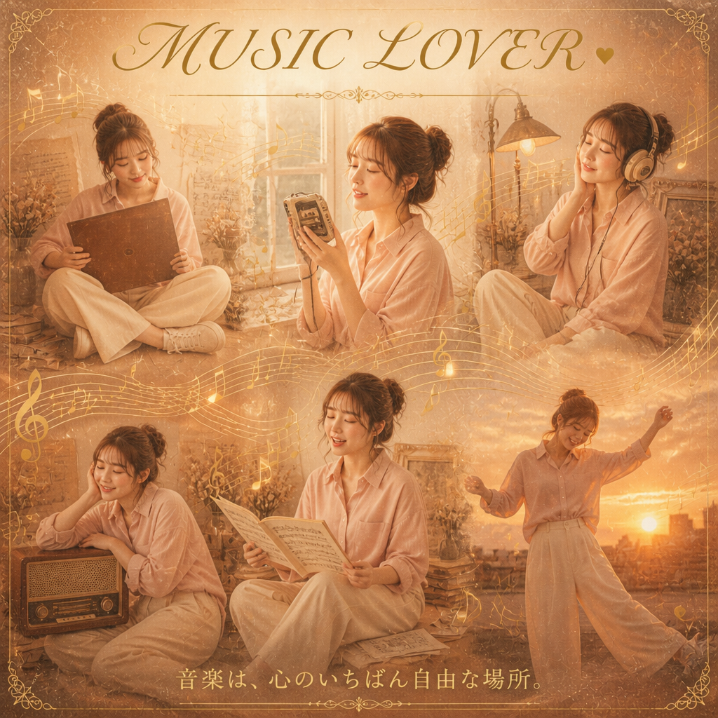 ミュージックラバー（MUSIC LOVER ポスター） のAI生成画像
