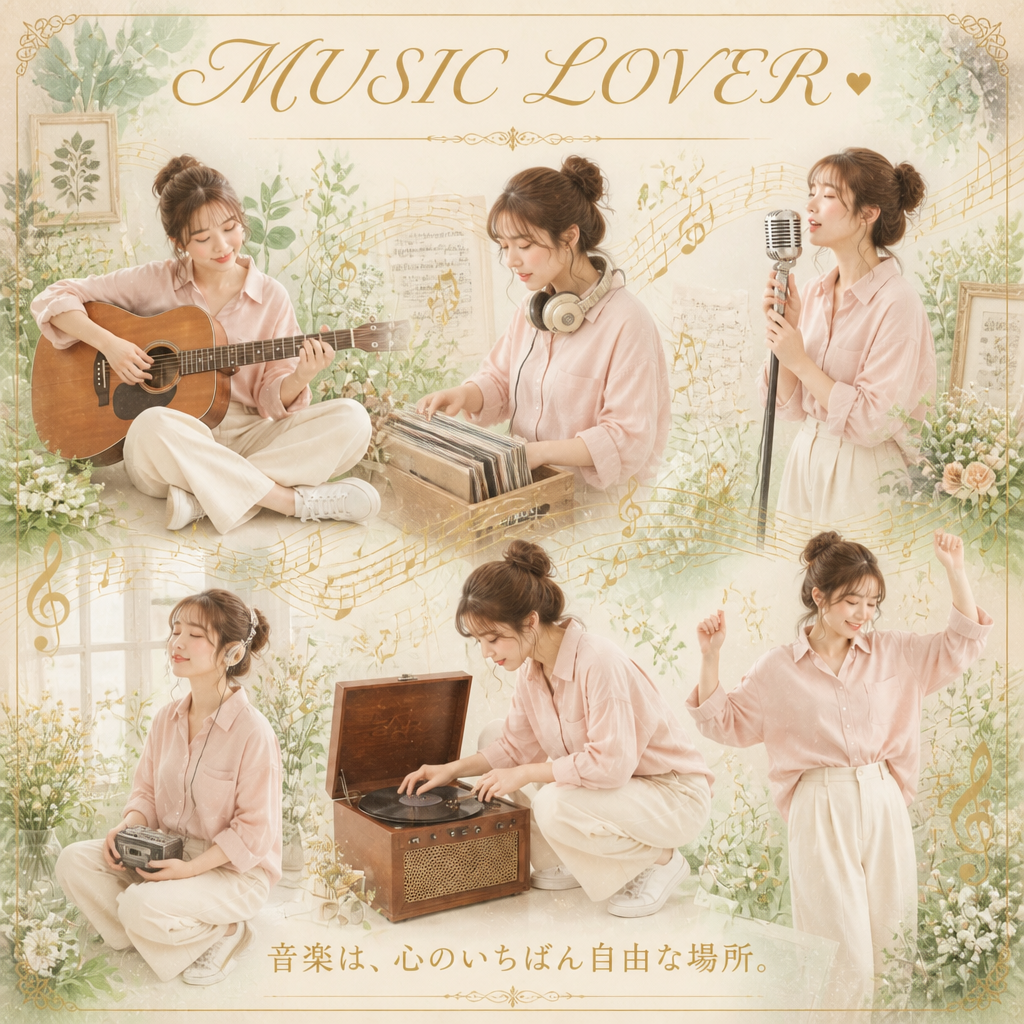 ミュージックラバー（MUSIC LOVER ポスター） のAI生成画像